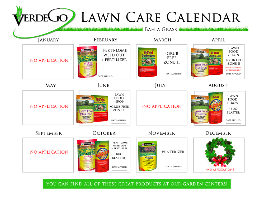 Lawn Care Calendar VerdeGo